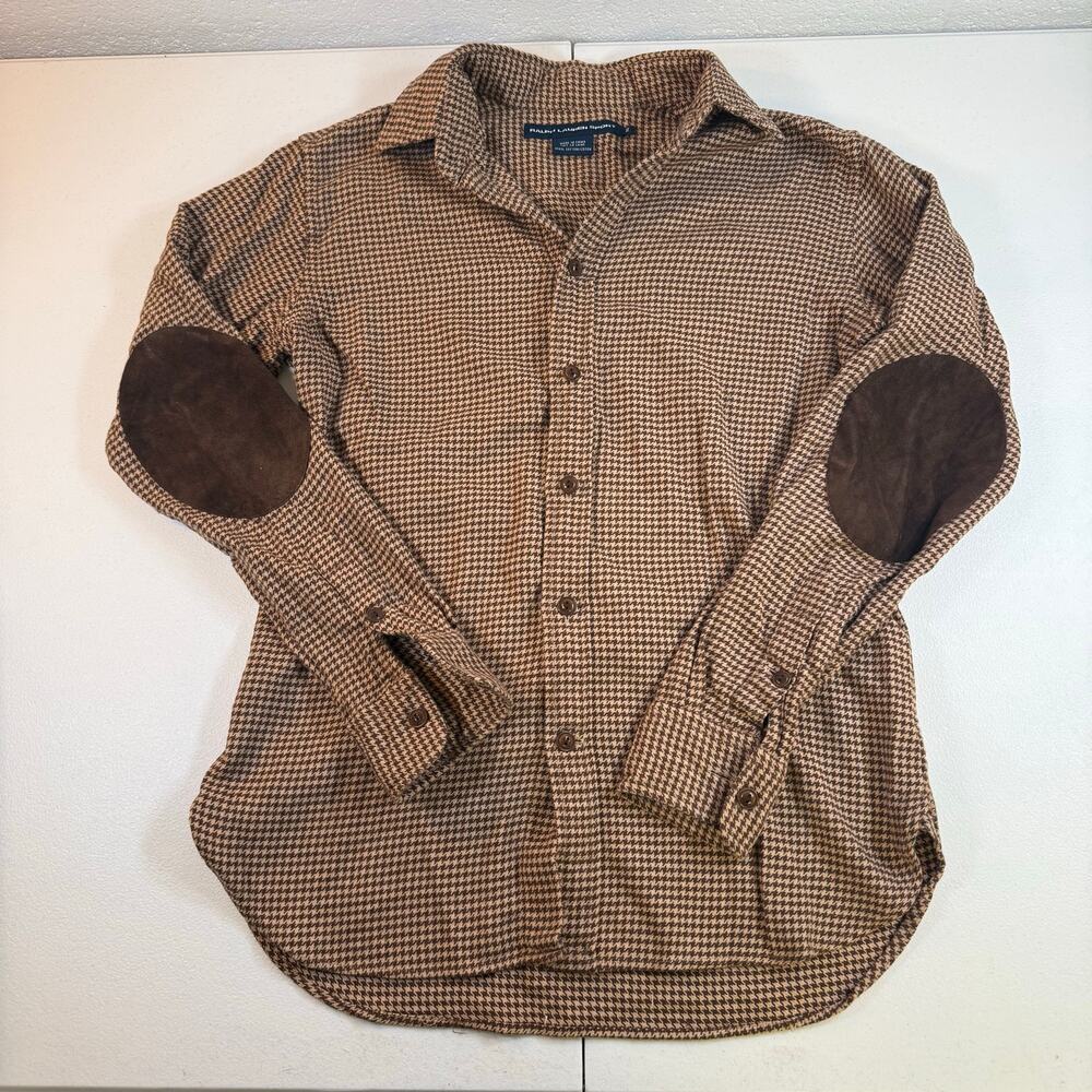 Ralph Lauren Preppy Vintage Sport Women’s Size 2 Houndstooth Button up Shirt